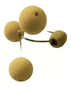 Anteninha p/ Pesca Trevo 13mm EVA Creme - Baboo