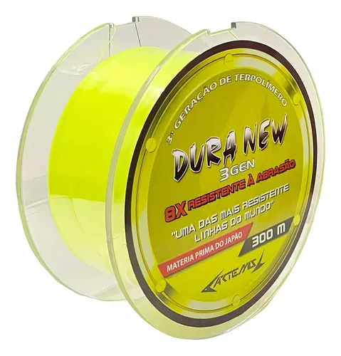 Linha Monofilamento Dura New - 300m - Amarelo - Artemis