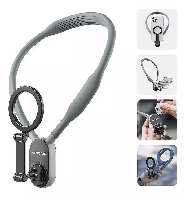 Alça de Pescoço Suporte Magnético p/ Celular NH-01 - Amorus