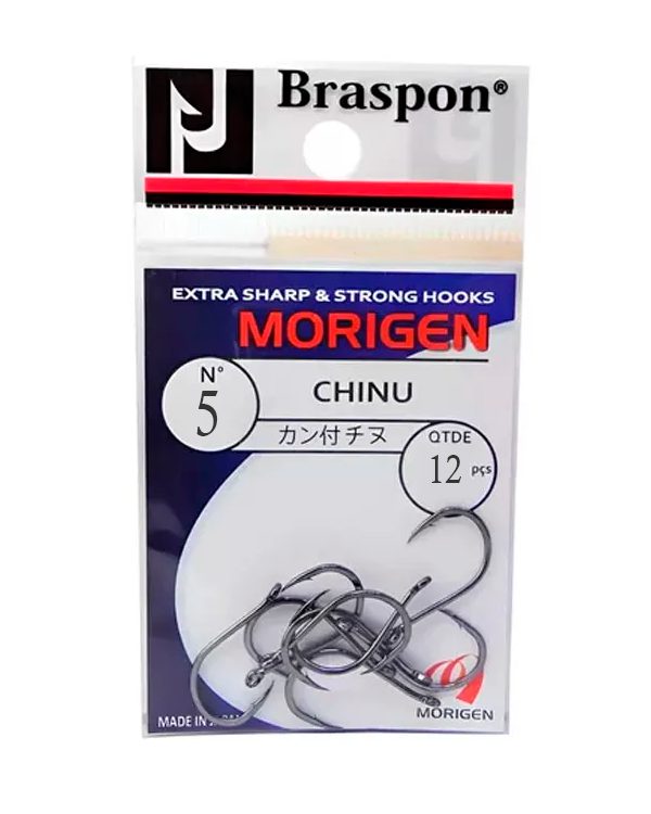 Anzol 628 Japonês Chinu Kantsuki Black - Morigen