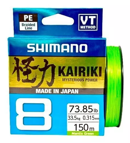 Linha Multifilamento Kairiki 8 Fios Mantis Green - Shimano