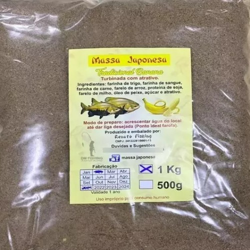 Massa Japonesa Tradicional Banana - 1kg