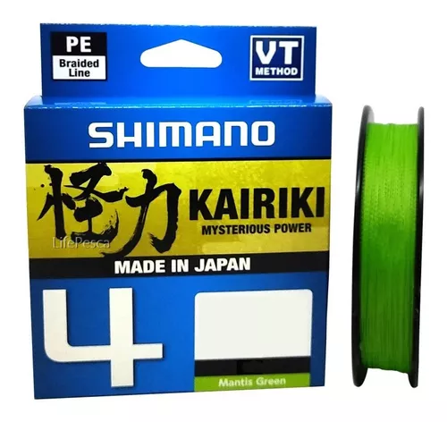 Linha Multifilamento Kairiki 4x Verde 150m - Shimano