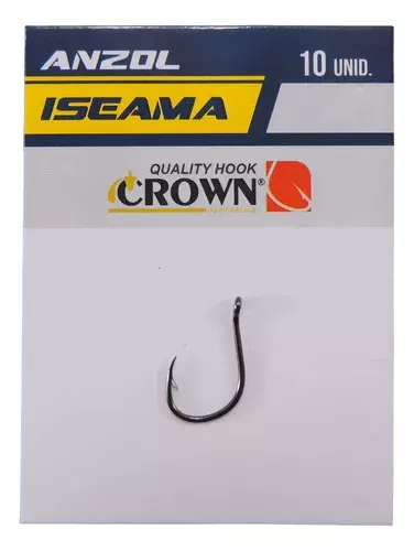 Anzol Iseama Sure Black - Cartela C/ 10 - Vários Tamanhos - Crown