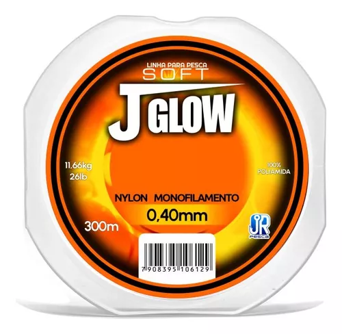 Linha Monofilamento Soft J-Glow 300mt Laranja - JrPesca