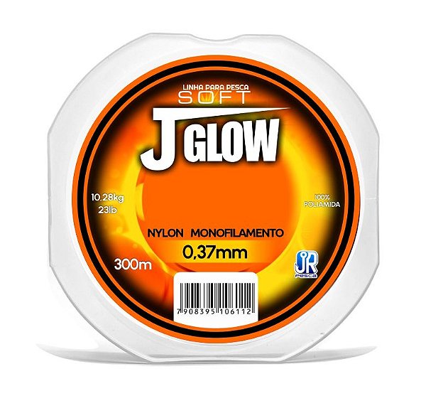 Linha Monofilamento Soft J-Glow 300m Laranja - JrPesca