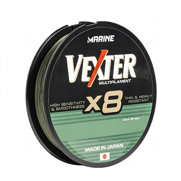 Linha Multifilamento Vexter X8 150m Dark Green - Marine