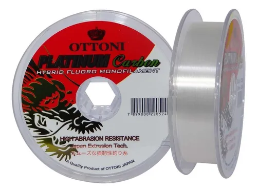 Linha Fluorcarbon Ottoni Platinum Carbon 100m