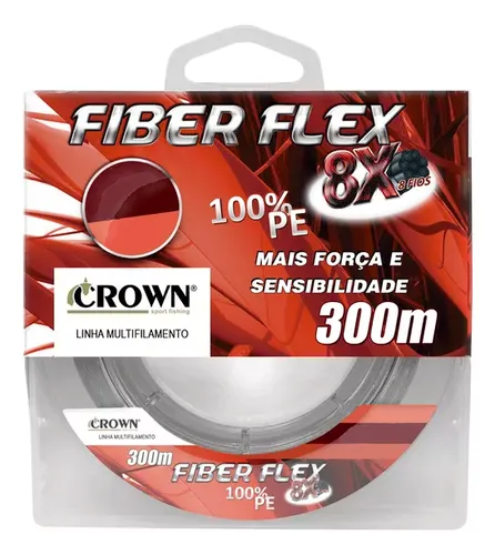 Linha Multifilamento Fiber Flex 8x 300m - Crown