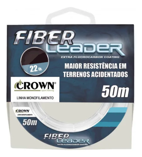 Linha Fiber Leader 50m - Crown