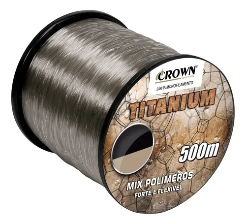 Linha Monofilamento Titanium 500m - Crown