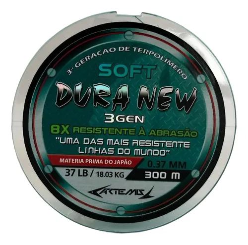 Linha Monofilamento Artemis Dura New 300m Soft Esmeralda