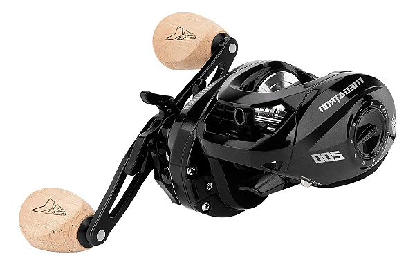 Carretilha Kastking Megatron 200 Preta Peso 250g Drag 13kg 8 Rol. Vel. 6.4:1