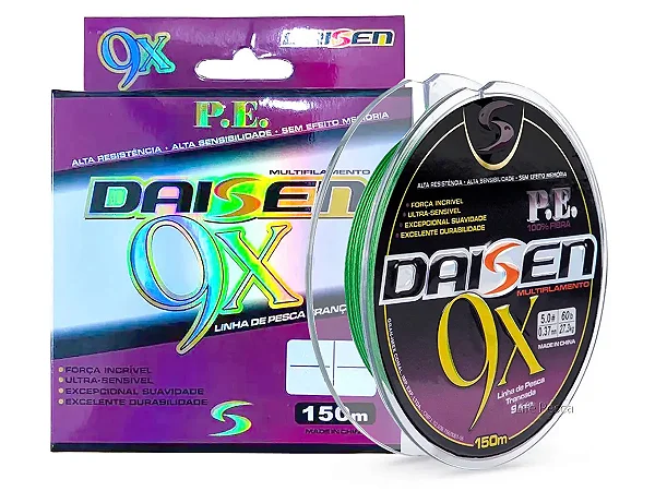 Linha Multifilamento X9 150m - Daisen