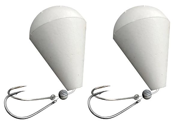 Kit C/ 2 Boia Pão Diniz 20g de 2 Anzóis Pacu 6/0 C/ Chicote - Storny