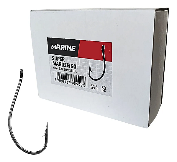 Anzol Super Maruseigo Blacknickel Caixa C/ 50un - Marine
