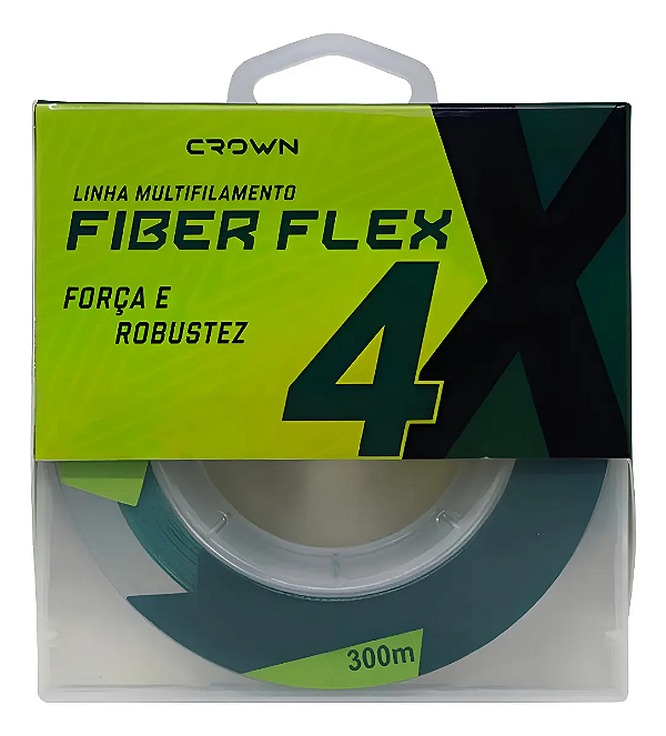 Linha Multifilamento Fiber Flex 4x 300m - Crown