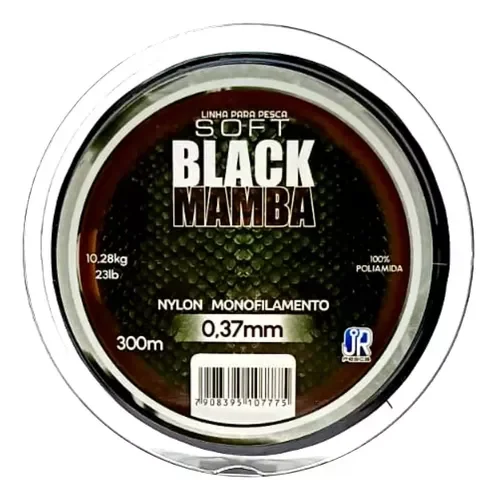 Linha Monofilamento Black Mamba 300m Preta - JrPesca