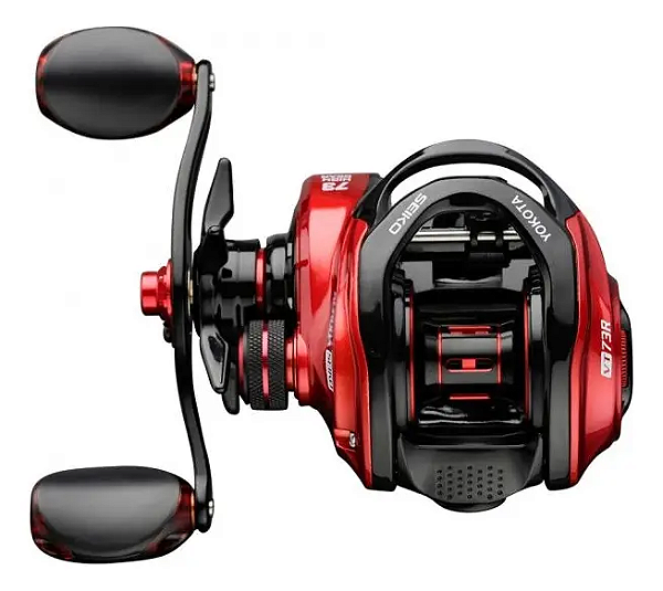 Carretilha VT73R Vermelha 7.3:1 Drag 8kg 215g - Johncoo