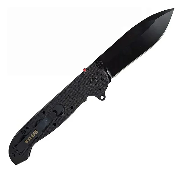 Canivete Tático Semiautomático Autolawks Preto 23cm - Taue