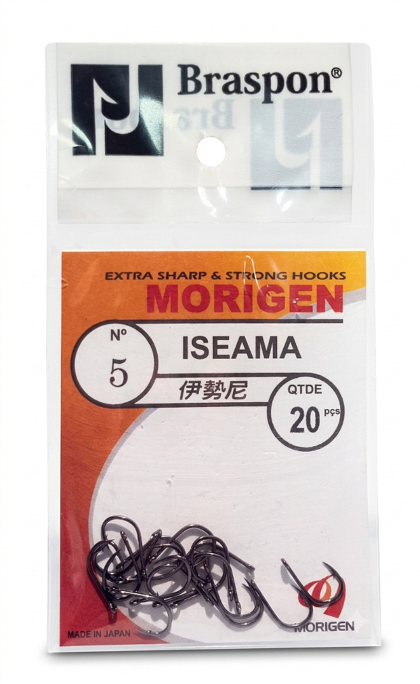 Anzol Morigen Iseama Blacknickel - Vários Tamanhos