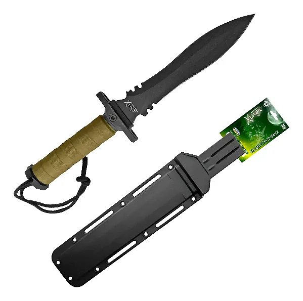 Faca Tática Militar 35cm Em Aço Carbono Xv3403 - Xingu