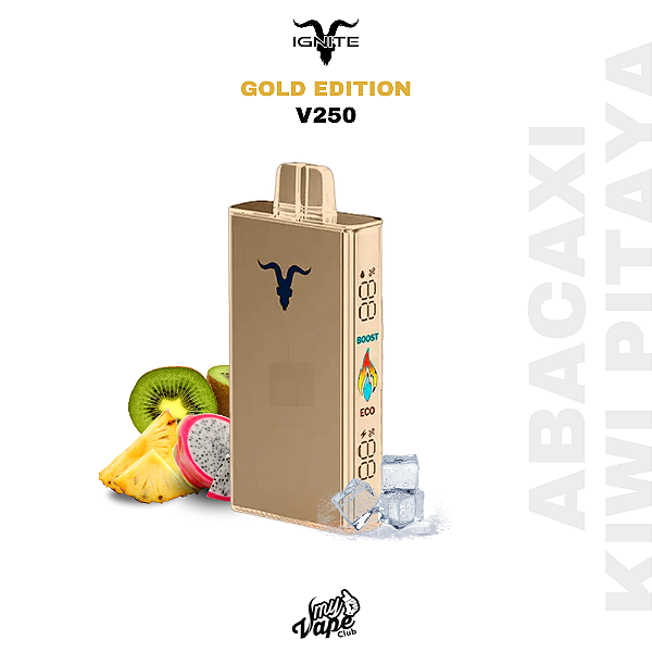 IGNITE V250 - GOLD ROSE EDITION - ABACAXI KIWI PITAYA