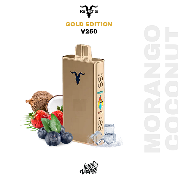 IGNITE V250 Gold Rose – Coco, Morango e Blueberry