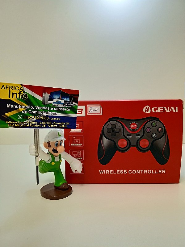 Controle de Jogo Gamepad V8 Celular Joystick Wireless Android PC Bluetooth X3