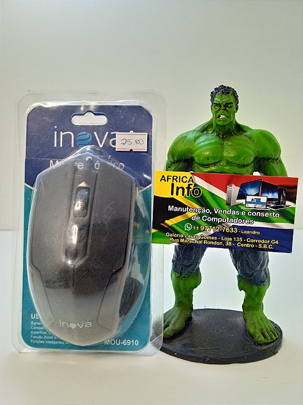 Mouse Óptico C/ Fio USB MOU-6910 Inova