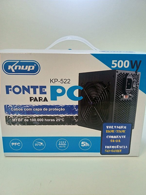 Fonte De Alimentação 500w Knup