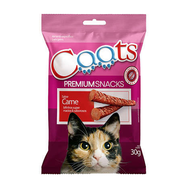 Bifinho Caats Premium para Gatos Adultos Sabor Carne