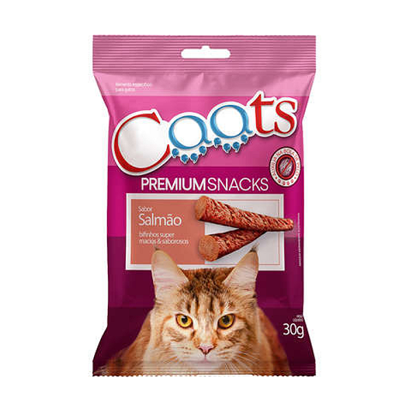 Bifinho Caats Premium para Gatos Adultos Sabor Salmão