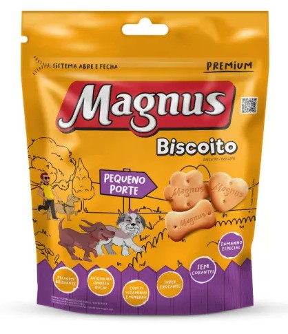 Petisco Biscoito Magnus Para Cães Adultos De Pequeno Porte - 400 Gr
