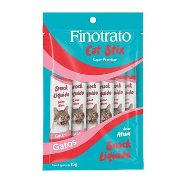 Petisco Finotrato Cat Stix para Gatos Sabor Atum