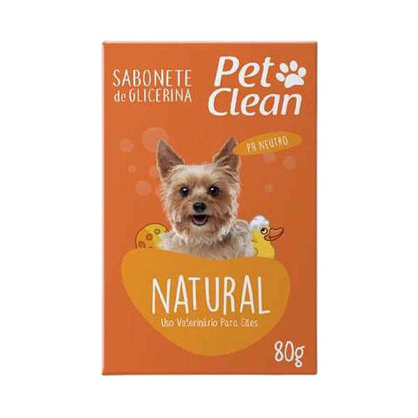 Sabonete de Glicerina Pet Clean Natural - 80 g