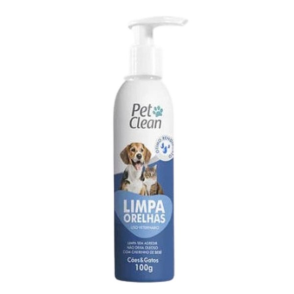 Limpador de Orelha Pet Clean para Cães e Gatos