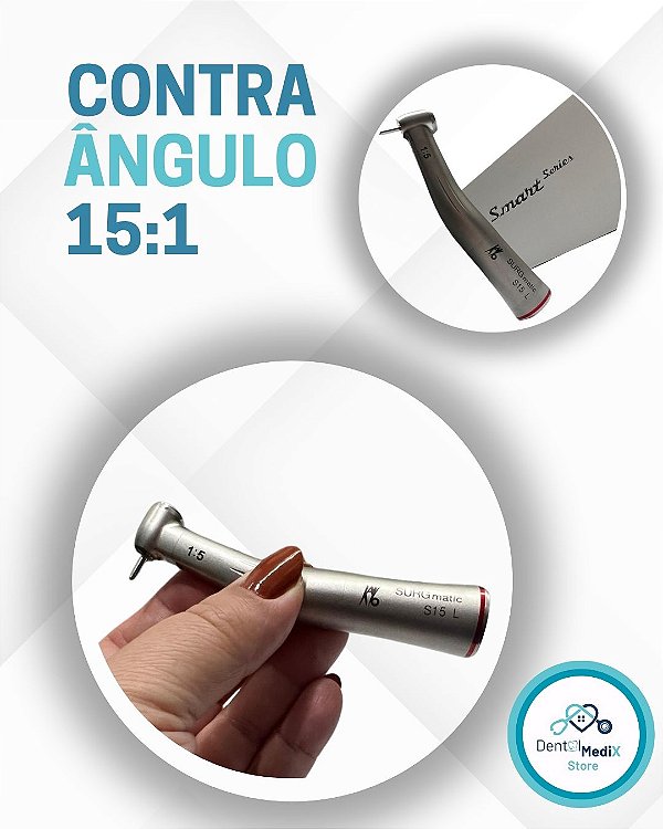CONTRA ÂNGULO LED 15:1- IMPLANTE MULTIPLICADOR - KAVO S15L - SURGMATIC ANEL VERMELHO