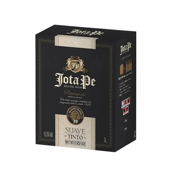 Vinho de Mesa Jota Pe Tinto Suave Tradicional Bag in Box 3 L