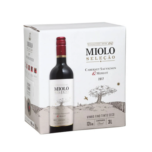 Vinho Miolo Seleção Cabernet / Merlot Bag In Box 3 L