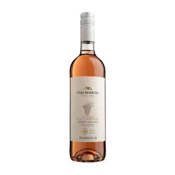 Suco de Uva Varietal Rosé Integral Cabernet Sauvignon Casa Madeira 750 ml