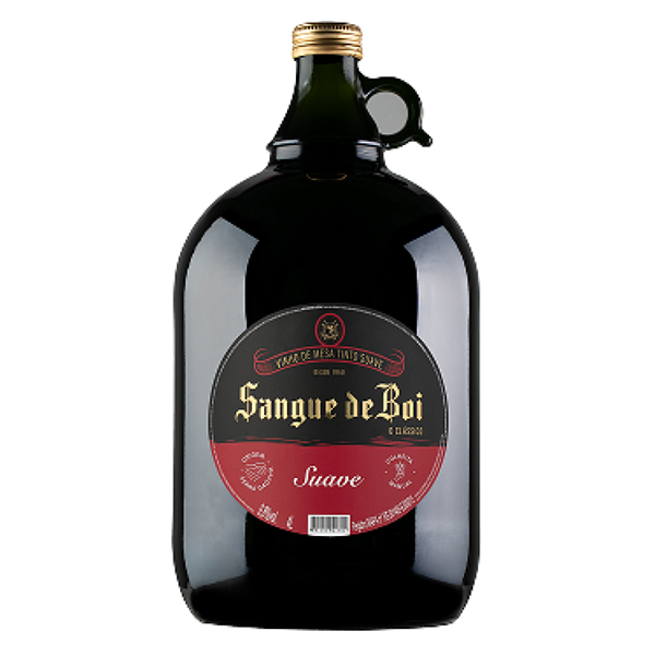 Vinho Aurora Sangue de Boi Tinto Suave Garrafão 4 L