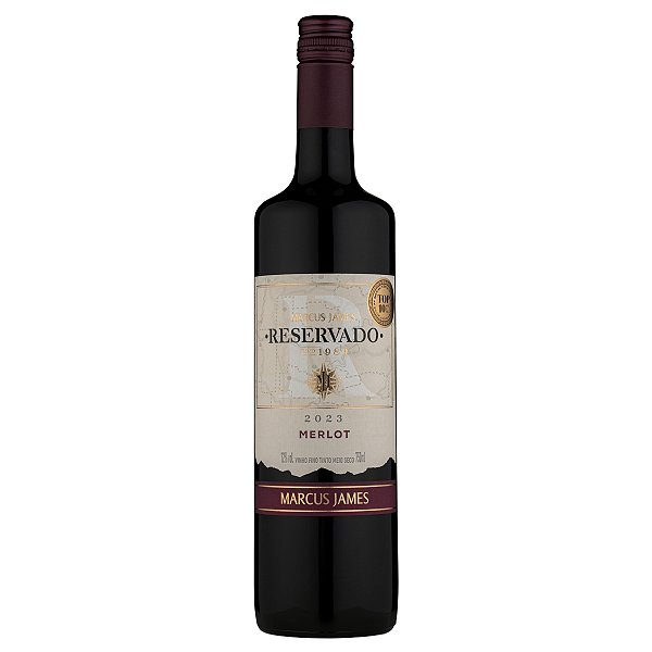 Vinho Aurora Marcus James Reservado Meio Seco Merlot 750 ml