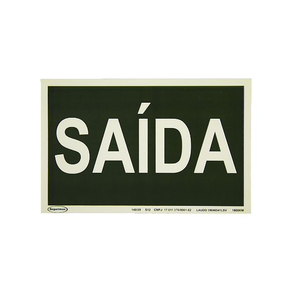 Placa de sinalização-S12
