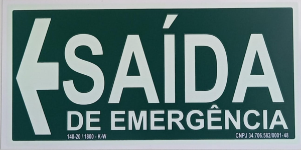 Placa de sinalização-S14E