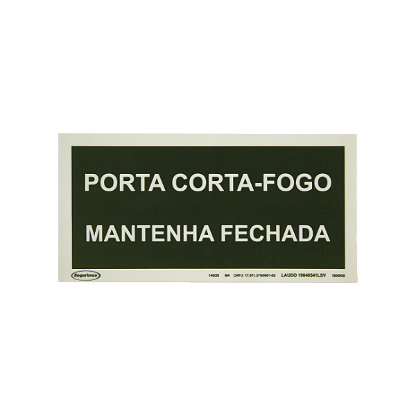 Placa de sinalização-M4