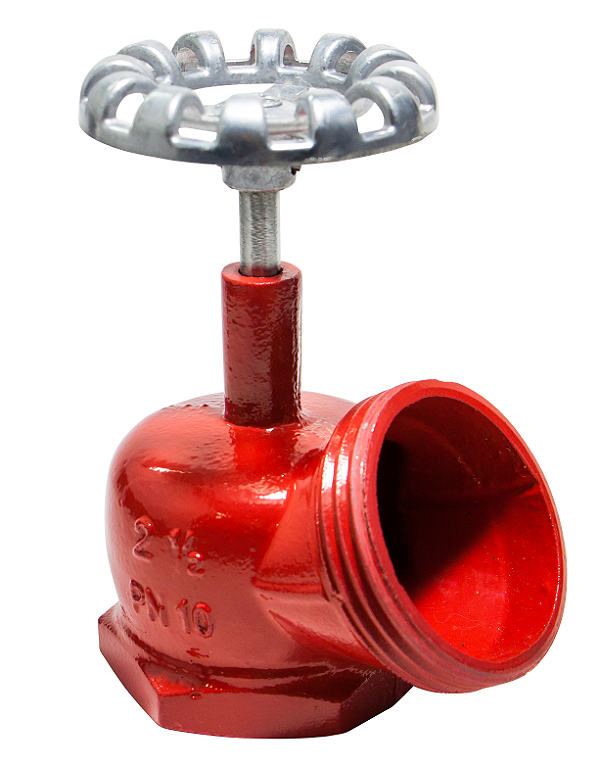 Válvula Angular Hidrante (Registro Globo) 2 1/2" x 45º