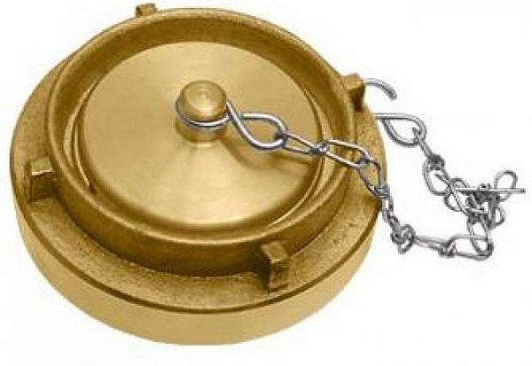 Tampão Storz com Corrente para Hidrante Incêndio 1 1/2" Latão