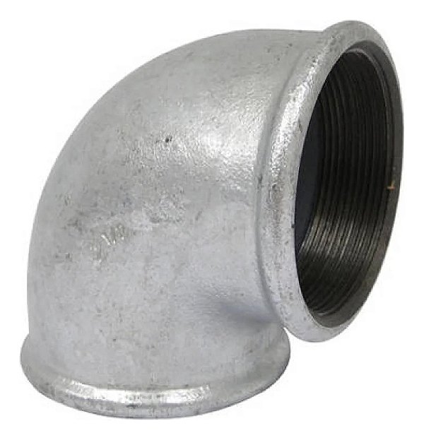 Cotovelo (joelho) galv. 2 1/2" x 90 C/ rosca
