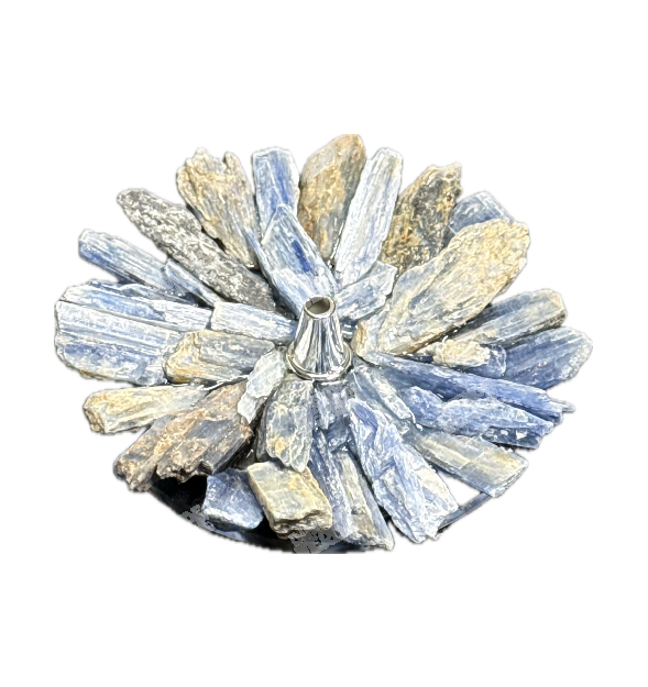 Incensário de Cristal Cianita Azul - Clareza Mental e Purificação